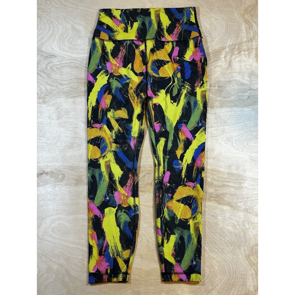 Lululemon Wunder Train HR Tight 25”UNBM Undertone Black Multi sz 8